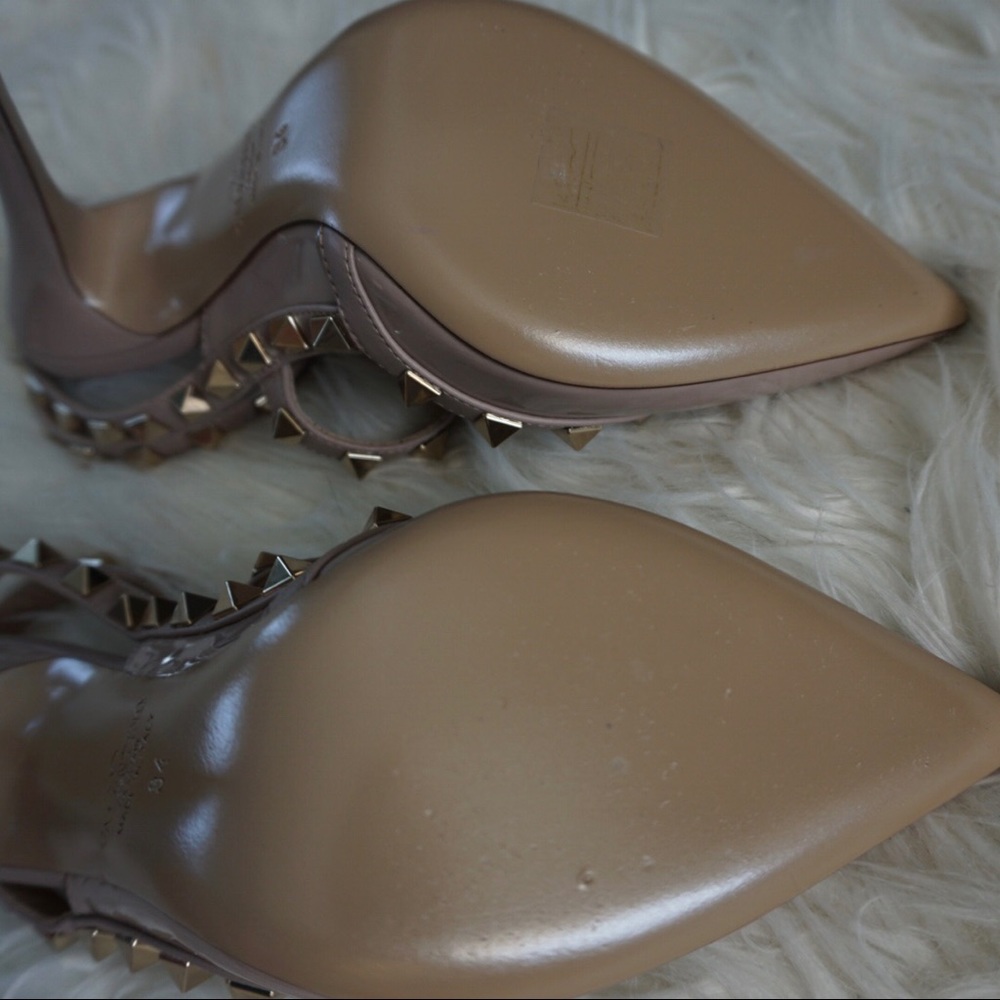 🔷NEW AUTHENTIC☑️VALENTINO ROCKSTUD HEELS SZ 34 - Picture 7 of 8